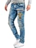 Cipo & Baxx Herren Regular Fit Jeans Stonewashed in Blue