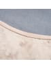 Pergamon Fellteppich Luxus Super Soft Plush Rund in Beige