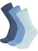 normani 3 Socken aus Cashmere und Merinowolle mit Komfortbund in Blau sortiert