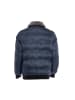 rovic Herren Steppjacke Mit Kunstfellkragen in Grau