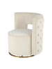 Kayoom Sessel Drehsessel Beverly in creme - gold