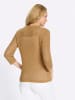 Sieh an! Ajour-Pullover in camel