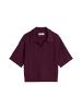 Marc O'Polo DENIM Strickpolo oversized in Mahagony Jam
