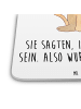 Mr. & Mrs. Panda Untersetzer Einhorn Katze mit Spruch in Weiß