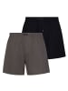 Bruno Banani Boxershort 2er Pack in Anthrazit/Schwarz