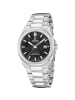 Festina Herrenuhr Stahl/Schwarz mit Saphirglas