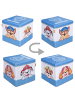 roba Faltbare Sitz- & Aufbewahrungsbox 'Paw Patrol' - 4-seitig bedruckt - Blau / Weiß