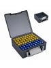 relaxdays Batteriebox in Grau - (B)17 x (H)8 x (T)16 cm