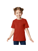 tectake Einfarbiges T-Shirt für Kinder, dunkelrot