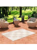 Pergamon In & Outdoor Teppich Flachgewebe Marbella Karo in Beige