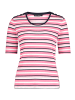 Betty Barclay Basic Shirt mit Rippenstruktur in Pink/Dark Blue