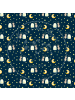 Mr. & Mrs. Panda Servier Tablett Maus Sterne ohne Spruch in Blau