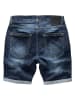 Humy Stretch Bermuda Jeans Shorts Destroyed Design A&S in Dunkelblau