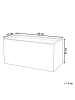 Beliani Outdoor Blumentopf MYRA in Grau - (W) 80 x (H) 37 x (L) 37 cm