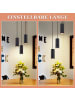 ZMH Pendelleuchte 3-flammige GU10 in Schwarz rund Modern Metall Sechseckiges Design