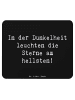 Mr. & Mrs. Panda Mauspad Spruch Angst vor Dunkelheit überwinden ... in Schwarz