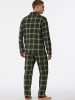 Schiesser Pyjama Warming Nightwear in dunkelgrün