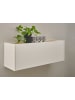 Furn.Design Hängeelement weiß matt, Eiche Wotan 100 cm, Hängeschrank für Homeoffice und Büro