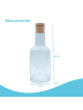 Intirilife Glaskaraffe 1.7 Liter Kristall Krug Karaffe in Transparent - Gold