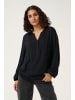 Kaffe Langarm-Bluse KAmathilde Loose fit in Black Deep