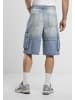 Urban Classics Jeans Shorts in new light blue dirty washed
