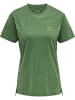 Hummel Hummel T-Shirt Hmlongrid Multisport Damen Atmungsaktiv Feuchtigkeitsabsorbierenden Leichte Design in MYRTLE/DARK CITRON