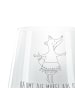Mr. & Mrs. Panda Glas Teelichthalter Fuchs Ballerina mit Spruch in Transparent
