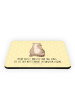 Mr. & Mrs. Panda Magnet Katze Sitzen mit Spruch in Gelb Pastell
