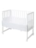 roba Stuben- & Beistellbett safe asleep® 3in1 weiß höhenverstellbar mit Mesh