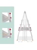 relaxdays Kinderstandtafel in Weiß - (B)39 x (H)65 - 77 x (T)44,5 cm