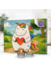 Mr. & Mrs. Panda Adventskalender Einhorn Herz Design ohne Spruch in Weiß