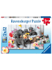 Ravensburger Ravensburger Kinderpuzzle - Kleine Fellknäuel - 2x12 Teile Puzzle für Kinder...