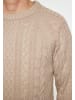 MO Herren Strick Pullover in Kamel