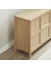 ABRIHOME Sideboard in Eiche hell mit Tip On Öffnung Soft Close 160x40x80 cm