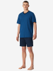 Schiesser Schlafanzug Comfort Essentials in Blau