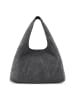 Les Visionnaires Paz Essential Schultertasche Leder 46 cm asphalte