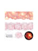 relaxdays 4x Rosenlichterkette in Rosa - (L)3,3 m