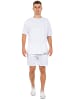 Reichstadt Herren Regular Fit Shorts Marken-Stick in White