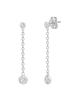 Trilani Ohrhänger aus Sterling Silber mit Zirkonia in silber