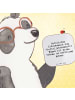 Mr. & Mrs. Panda Untersetzer für Gläser Spruch 25. Geburtstag Fr... in Weiß