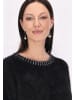 Usha Damen Pullover in Schwarz Wollweiss
