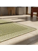 KADIMA DESIGN Teppich Outdoor Waschbar Einfarbig DAFNE Strapazierfähig OEKO-TEX in Grün