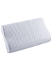 Beliani Memory Foam Kissen KANGTO in Weiß/Blau - (W) 50 x (H) 10 x (L) 30 cm