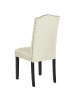 Beliani 2er-Set Esszimmerstuhl SHIRLEY in Beige/Schwarz