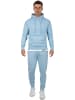Reichstadt Herren Regular Fit Hoodie Marken-Stick in Baby Blue