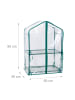 relaxdays Balkongewächshaus in Grün/ Transparent - (B)59 x (H)95 x (T)39 cm