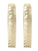 Adeliás Damen Ohrringe – Klappcreole aus 333 Gold in gold
