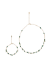 usha FESTIVAL Women Jewelry Set With Necklace And Bracelet in Emerald White