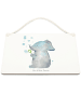 Mr. & Mrs. Panda Deko Schild Elefant Seifenblasen ohne Spruch in Transparent