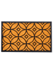 relaxdays Fußmatte "geometrisch" in Natur/ Schwarz  - 75 x 45 cm